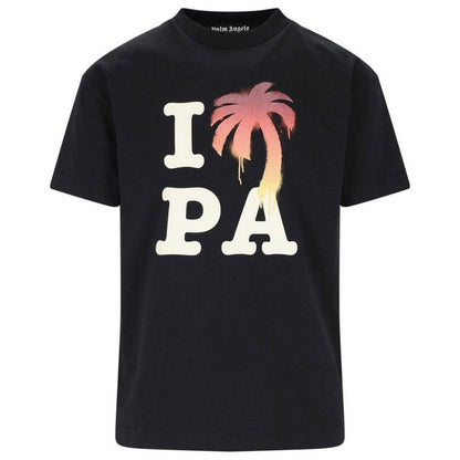 Palm Angels Mens Pmaa001F23Jer0011025 T Shirt Black