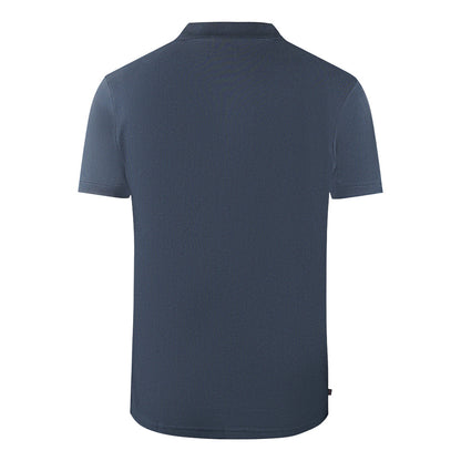 Aquascutum Mens Po001 11 Polo Shirt Navy Blue