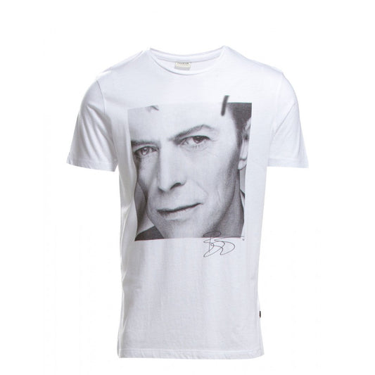 Jack And Jones Mens T Shirt Premium David Bowie Tee White