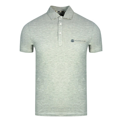 Aquascutum Mens Qmp040 94 Polo Shirt Grey