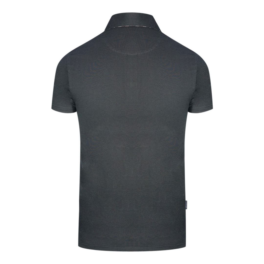 Aquascutum Mens Qmp040 99 Polo Shirt Black