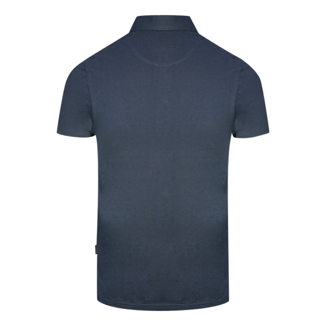 Aquascutum Mens Qmp041 85 Polo Shirt Navy