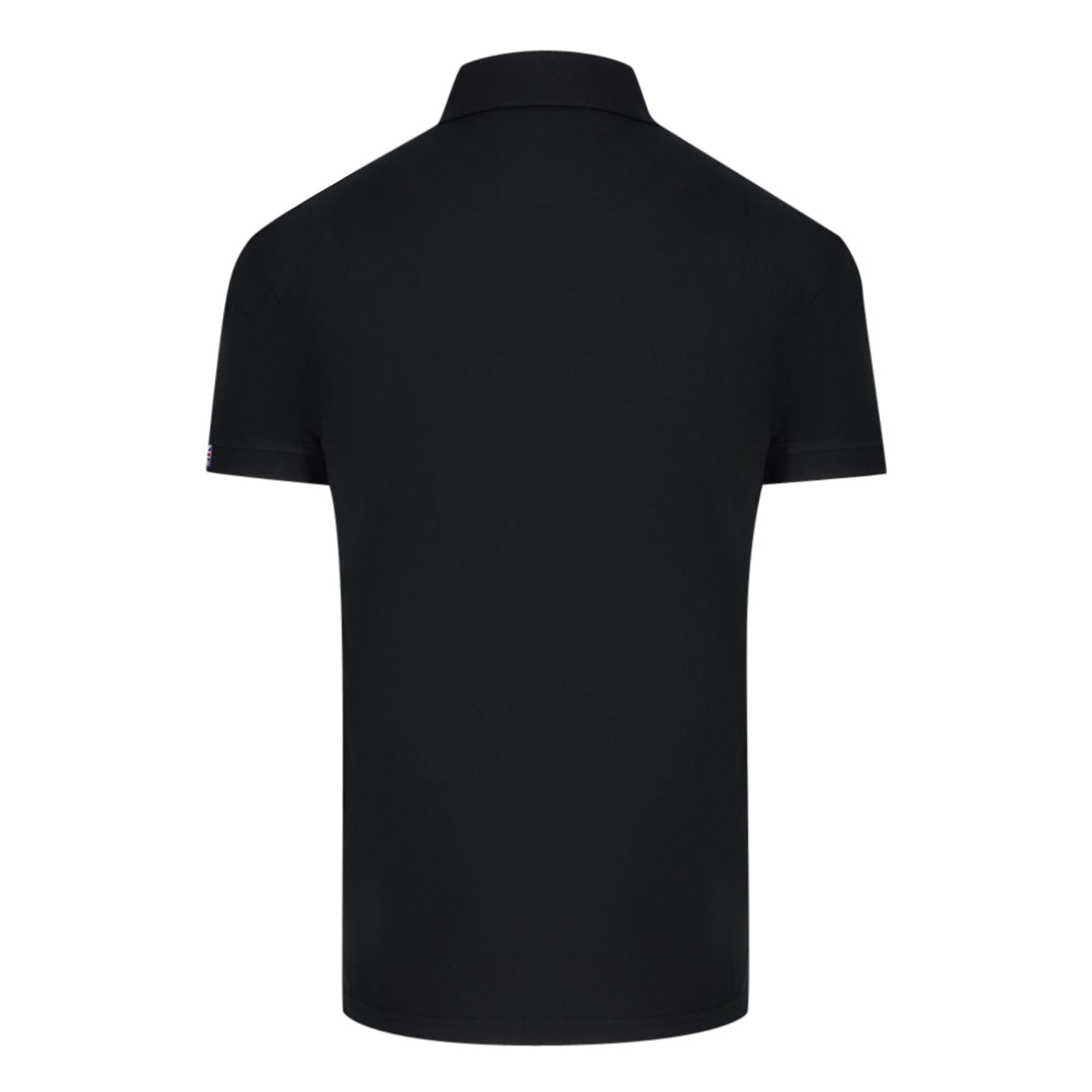 Aquascutum Mens Qmp053 99 Polo Shirt Black