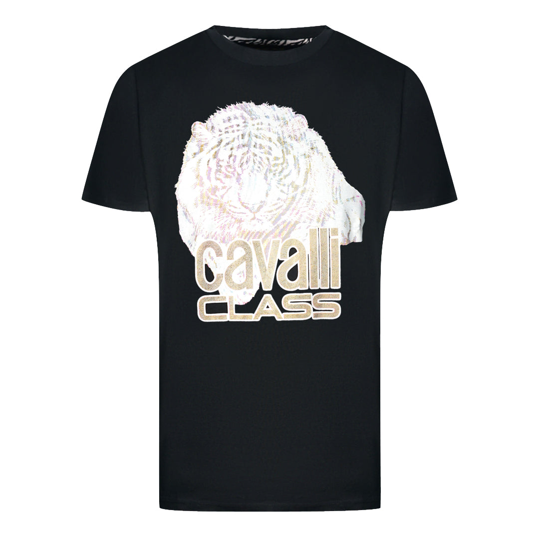 Cavalli Class Mens Qxt61W Jd060 05051 T Shirt Black