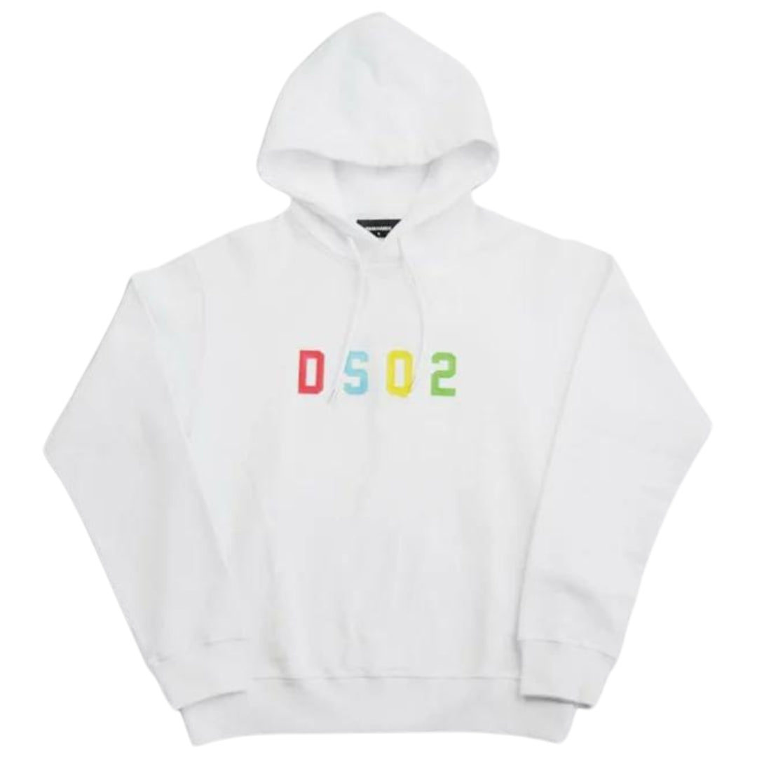 Dsquared2 Mens Hoodie S74Gu0729 100W White - Style Centre Wholesale