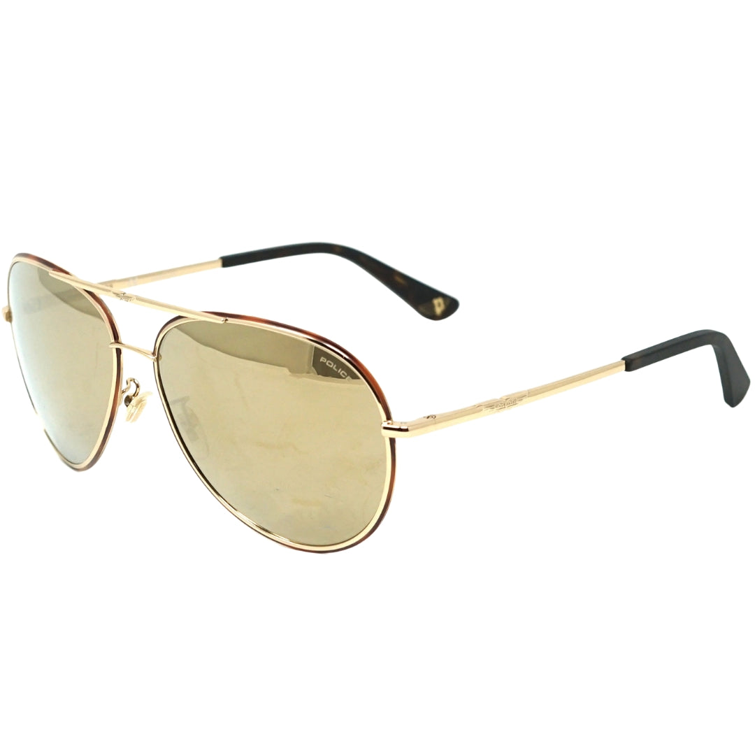 Police Mens Sunglasses Spl966N 320G Gold