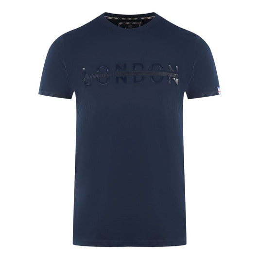 Aquascutum Mens T00423 85 T Shirt Navy Blue