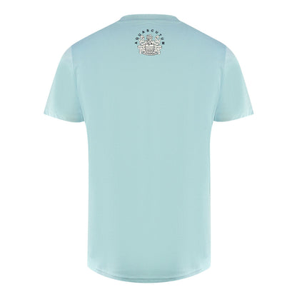 Aquascutum London Embroidered A Logo Sky Blue T-Shirt