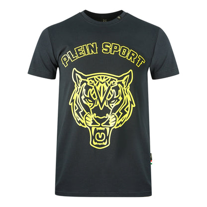 Plein Sport Stencil Tiger Logo Navy T-Shirt - Nova Clothing