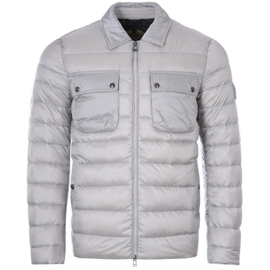 Belstaff Mens Tour Overshirt Jacket Silver