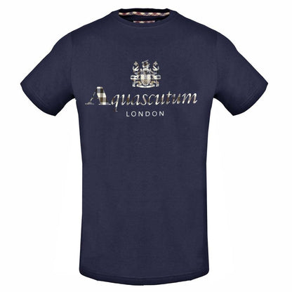 Aquascutum Mens Tsia01 85 T Shirt Blue