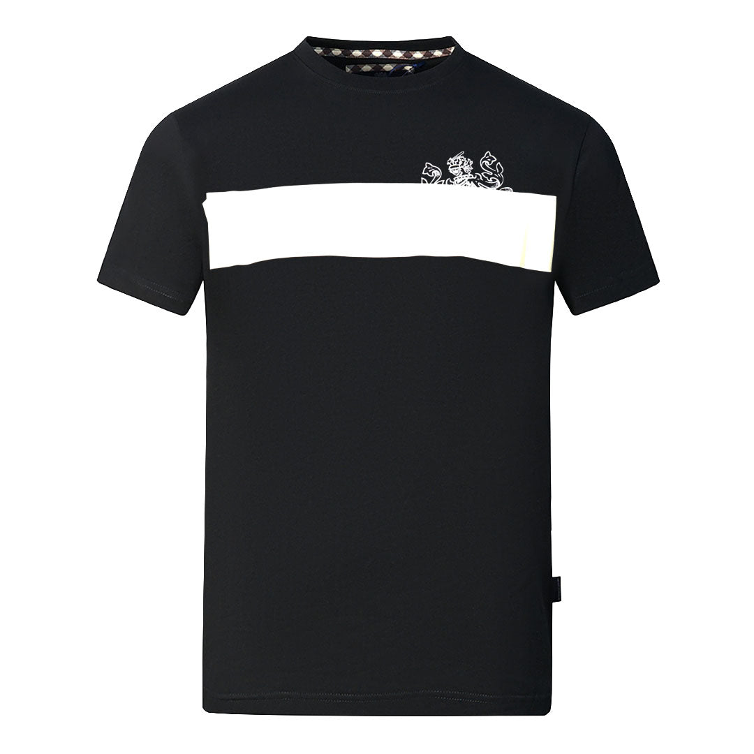 Aquascutum Mens Tsia103 99 T Shirt Black