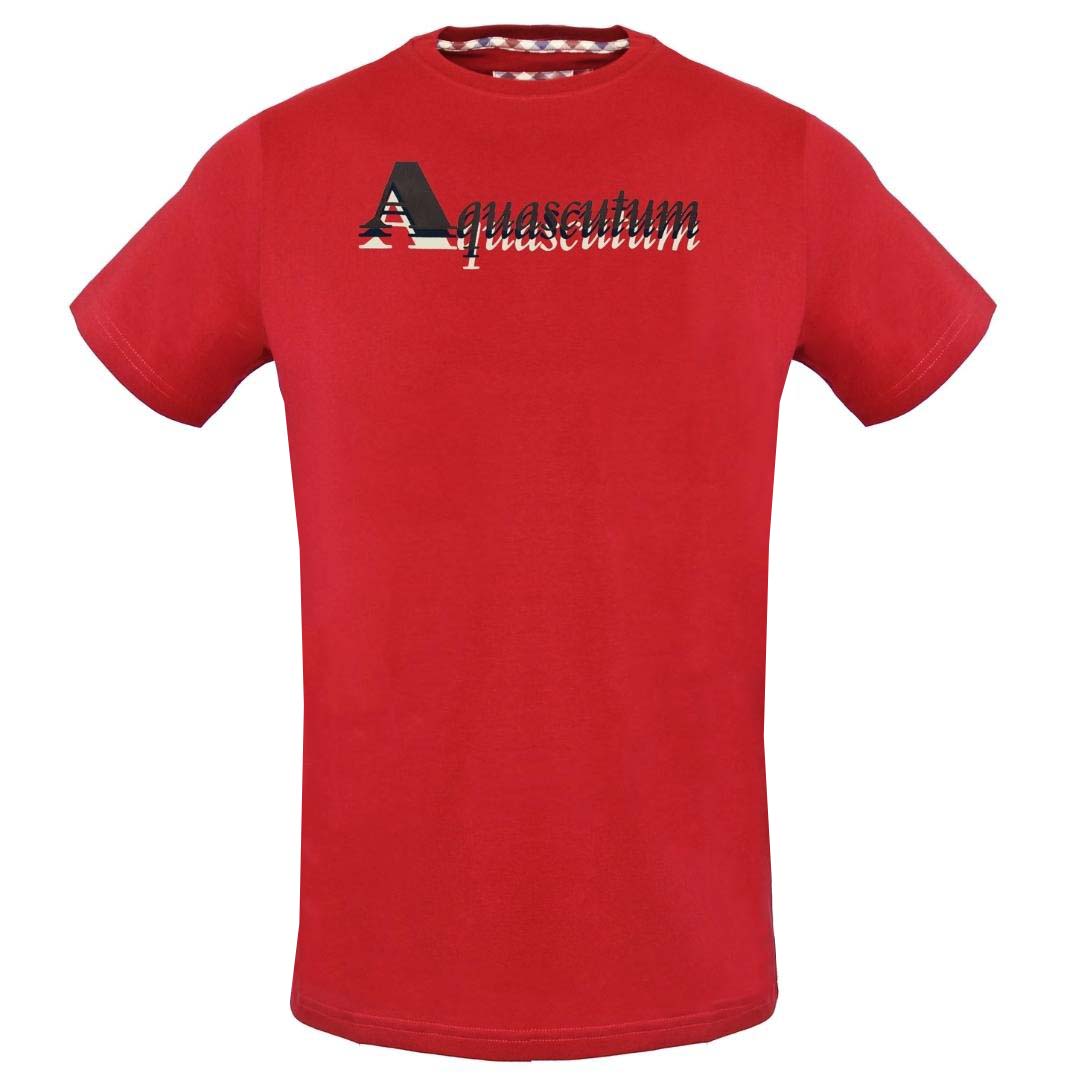 Aquascutum Mens Tsia15 52 T Shirt Red