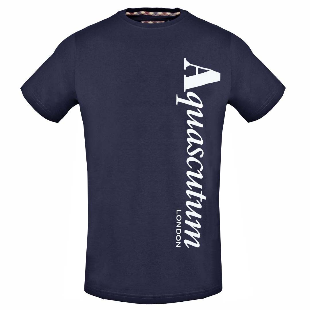 Aquascutum Mens Tsia18 85 T Shirt Blue